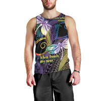 Personalized Polynesian Memorial Men Tank Top Dragonflies Appear When Angels Are Near LT14 - Polynesian Pride