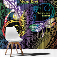 Personalized Polynesian Memorial Window Curtain Dragonflies Appear When Angels Are Near LT14 - Polynesian Pride