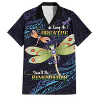 As Long As I Breathe You'll Be Remembered Family Matching Long Sleeve Bodycon Dress and Hawaiian Shirt Dragonflies Memorial - Polynesian Pattern