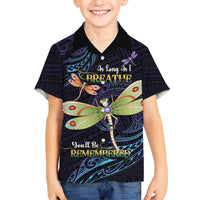 As Long As I Breathe You'll Be Remembered Hawaiian Shirt Dragonflies Memorial - Polynesian Pattern LT14 - Polynesian Pride
