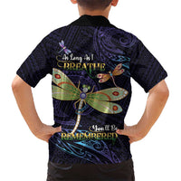 As Long As I Breathe You'll Be Remembered Hawaiian Shirt Dragonflies Memorial - Polynesian Pattern LT14 - Polynesian Pride