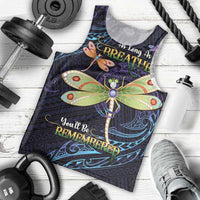 As Long As I Breathe You'll Be Remembered Men Tank Top Dragonflies Memorial - Polynesian Pattern LT14 - Polynesian Pride