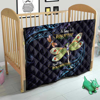 As Long As I Breathe You'll Be Remembered Quilt Dragonflies Memorial - Polynesian Pattern