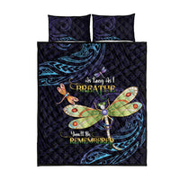 As Long As I Breathe You'll Be Remembered Quilt Bed Set Dragonflies Memorial - Polynesian Pattern LT14 - Polynesian Pride