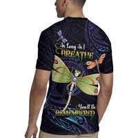 As Long As I Breathe You'll Be Remembered Rugby Jersey Dragonflies Memorial - Polynesian Pattern LT14 - Polynesian Pride