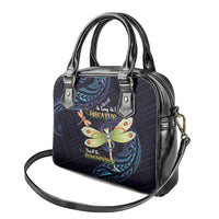 As Long As I Breathe You'll Be Remembered Shoulder Handbag Dragonflies Memorial - Polynesian Pattern