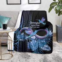 Polynesian Memorial Blanket Hummingbirds Appear When Angels Are Near LT14 - Polynesian Pride