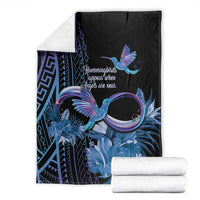 Polynesian Memorial Blanket Hummingbirds Appear When Angels Are Near LT14 - Polynesian Pride