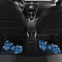 Polynesian Memorial Car Mats Hummingbirds Appear When Angels Are Near LT14 Set 2pcs - Back Black - Polynesian Pride
