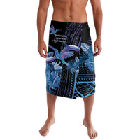Polynesian Memorial Lavalava Hummingbirds Appear When Angels Are Near LT14 Black - Polynesian Pride
