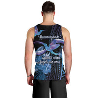 Polynesian Memorial Men Tank Top Hummingbirds Appear When Angels Are Near LT14 - Polynesian Pride