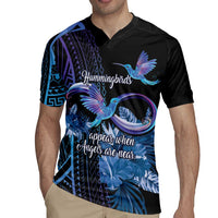 Polynesian Memorial Rugby Jersey Hummingbirds Appear When Angels Are Near LT14