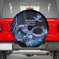 Polynesian Memorial Spare Tire Cover Hummingbirds Appear When Angels Are Near LT14 - Polynesian Pride