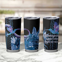 Polynesian Memorial Tumbler Cup Hummingbirds Appear When Angels Are Near LT14 - Polynesian Pride