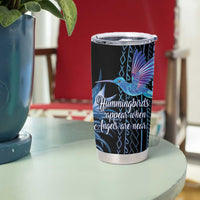 Polynesian Memorial Tumbler Cup Hummingbirds Appear When Angels Are Near LT14 - Polynesian Pride