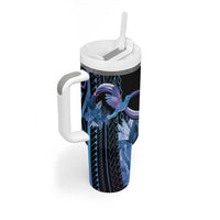 Polynesian Memorial Tumbler With Handle Hummingbirds Appear When Angels Are Near LT14 - Polynesian Pride