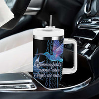 Polynesian Memorial Tumbler With Handle Hummingbirds Appear When Angels Are Near LT14 - Polynesian Pride