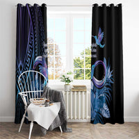 Polynesian Memorial Window Curtain Hummingbirds Appear When Angels Are Near LT14 - Polynesian Pride