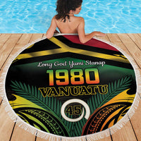 Vanuatu 1980 Beach Blanket Hapi 45 Yia Indipendens Anivesari LT14 - Polynesian Pride