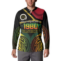 Vanuatu 1980 Button Sweatshirt Hapi 45 Yia Indipendens Anivesari LT14 - Polynesian Pride