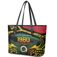 Vanuatu 1980 Leather Tote Bag Hapi 46 Yia Indipendens Anivesari LT14 - Polynesian Pride