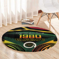 Vanuatu 1980 Round Carpet Hapi 46 Yia Indipendens Anivesari LT14 - Polynesian Pride