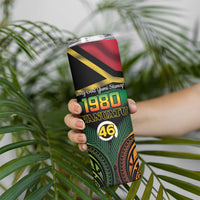 Vanuatu 1980 Skinny Tumbler Hapi 46 Yia Indipendens Anivesari LT14 - Polynesian Pride