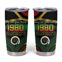 Vanuatu 1980 Tumbler Cup Hapi 46 Yia Indipendens Anivesari LT14 Black - Polynesian Pride
