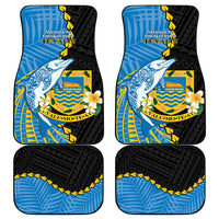Tuvalu Independence Day Car Mats Manuia te tutokotasi o Tuvaluan Dolphin Tattoo LT14 - Polynesian Pride