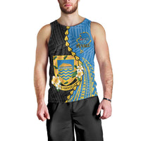 Tuvalu Independence Day Men Tank Top Manuia te tutokotasi o Tuvaluan Dolphin Tattoo LT14 - Polynesian Pride