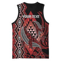 Aotearoa Iwi Ngapuhi Personalised Basketball Jersey NZ Maori Humpback Whale Taniko Motifs LT14 - Polynesian Pride