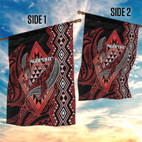 Aotearoa Iwi Ngapuhi Garden Flag NZ Maori Humpback Whale Taniko Motifs LT14 - Polynesian Pride