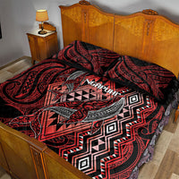 Aotearoa Iwi Ngapuhi Quilt Bed Set NZ Maori Humpback Whale Taniko Motifs LT14 - Polynesian Pride