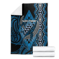 Aotearoa Iwi Ngati Porou Blanket NZ Maori Humpback Whale Taniko Motifs LT14 - Polynesian Pride
