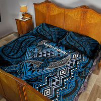 Aotearoa Iwi Ngati Porou Quilt Bed Set NZ Maori Humpback Whale Taniko Motifs LT14 - Polynesian Pride