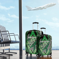 Aotearoa Iwi Ngati Pikiao Luggage Cover NZ Maori Humpback Whale Taniko Motifs LT14 - Polynesian Pride