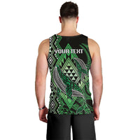 Aotearoa Iwi Ngati Pikiao Personalised Men Tank Top NZ Maori Humpback Whale Taniko Motifs LT14 - Polynesian Pride