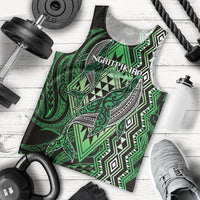 Aotearoa Iwi Ngati Pikiao Personalised Men Tank Top NZ Maori Humpback Whale Taniko Motifs LT14 - Polynesian Pride