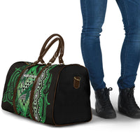 Aotearoa Iwi Ngati Pikiao Travel Bag NZ Maori Humpback Whale Taniko Motifs LT14 - Polynesian Pride