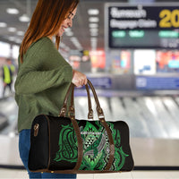 Aotearoa Iwi Ngati Pikiao Travel Bag NZ Maori Humpback Whale Taniko Motifs LT14 - Polynesian Pride