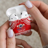 Samoa Rugby Custom AirPods Case Toa Samoa Pacific Sporty Red LT14 - Polynesian Pride