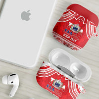Samoa Rugby Custom AirPods Case Toa Samoa Pacific Sporty Red LT14 - Polynesian Pride