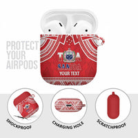 Samoa Rugby Custom AirPods Case Toa Samoa Pacific Sporty Red LT14 - Polynesian Pride