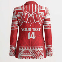 Samoa Rugby Custom Blazer Toa Samoa Pacific Sporty Red - Polynesian Pride