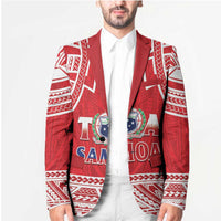 Samoa Rugby Custom Blazer Toa Samoa Pacific Sporty Red - Polynesian Pride