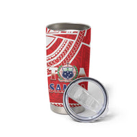 Samoa Rugby Custom Tumbler Cup Toa Samoa Pacific Sporty Red - Polynesian Pride