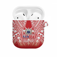 Toa Samoa Rugby Custom AirPods Case Samoa mo Samoa Polynesian Pacific Red LT14 Red - Polynesian Pride