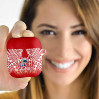 Toa Samoa Rugby Custom AirPods Case Samoa mo Samoa Polynesian Pacific Red LT14 - Polynesian Pride