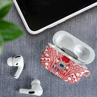 Toa Samoa Rugby Custom AirPods Case Samoa mo Samoa Polynesian Pacific Red LT14 - Polynesian Pride