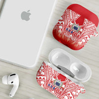 Toa Samoa Rugby Custom AirPods Case Samoa mo Samoa Polynesian Pacific Red LT14 - Polynesian Pride